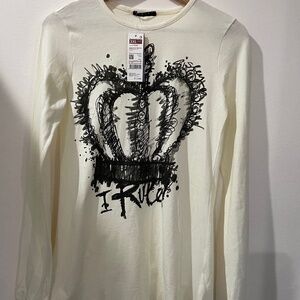 NWT SISLEY GIRL high low cotton top sz 13-14 y/o